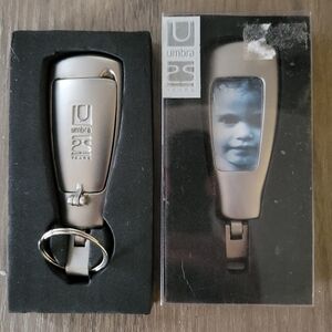 *3 FOR $30* Umbra Silver Keychain with Photo Frame